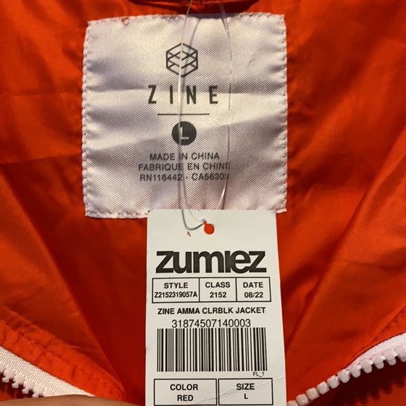 3/4 Zip Windbreaker Jacket - Picture 2 of 3